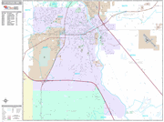 St. Cloud Wall Map Premium Style